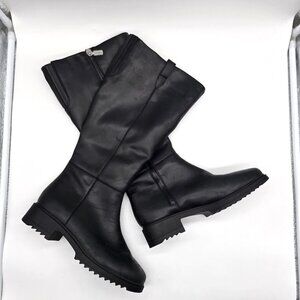 Blondo Waterproof Knee High Boots Black Leather 8.5